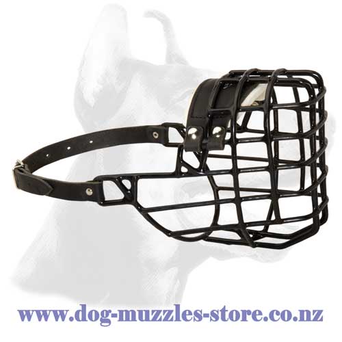 Wire cage basket dog muzzle