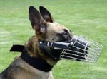 Belgian Malinois Basket Muzzle - Cage Wire Dog Muzzle For Belgian Malinois