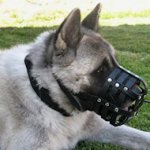 Leather Basket Dog Muzzle for All Breed Dogs