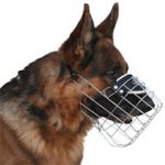 German Shepherd Basket Muzzle - Cage Wire Dog Muzzle For German Shepherd