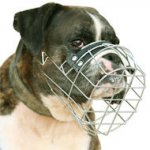 Boxer Basket Muzzle - Cage Wire Dog Muzzle For Boxer